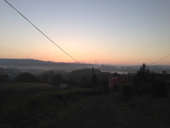Sonnenaufgang, Jakobsweg