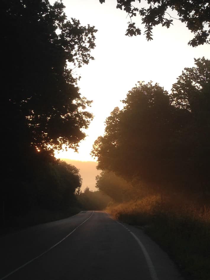 Morgensonne küsst die Straße, Jakobsweg