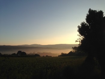 Sonnenaufgang, Jakobsweg