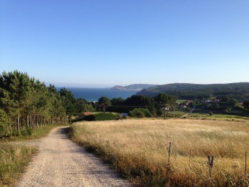 Landschaft auf dem Weg nach Finisterre, Jakobsweg