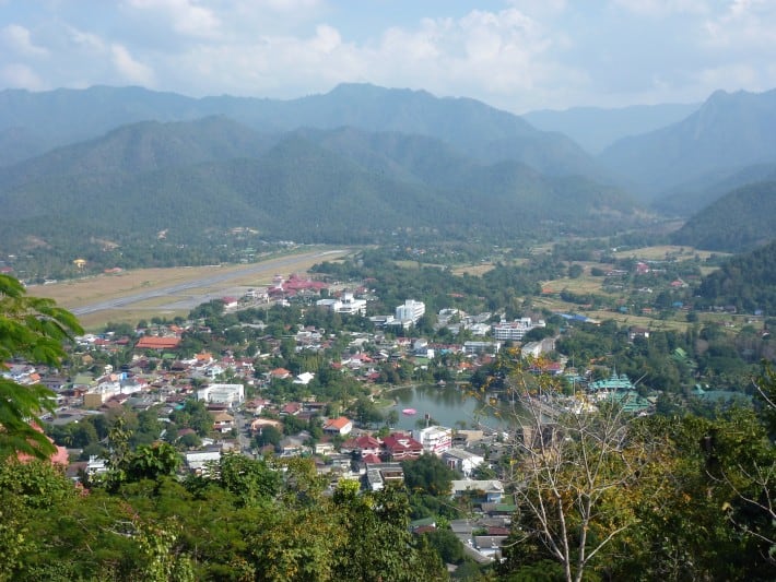 Blick auf Mae Hong Son 