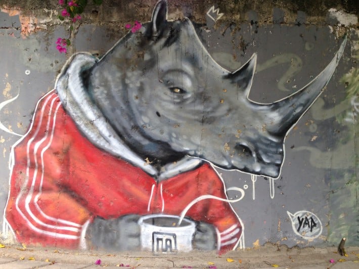 Streetart in Chiang Mai, Thailand, Dezember 2015 