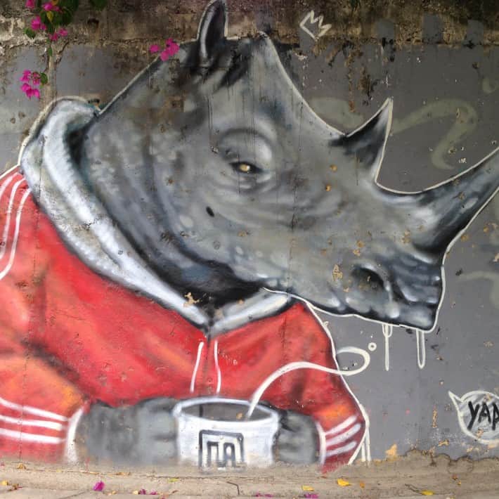 Streetart in Chiang Mai, Thailand, Dezember 2015