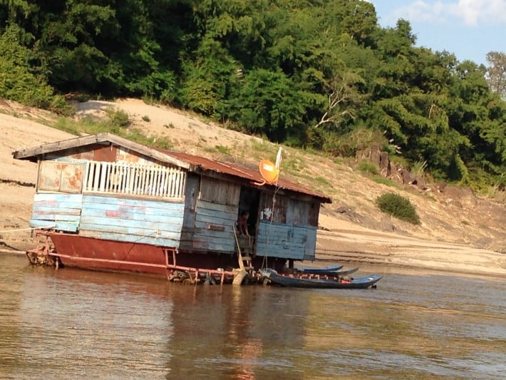 Auf dem Mekong