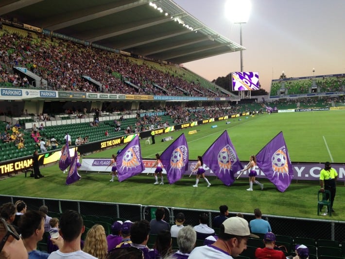 Im Stadion von Perth Glory