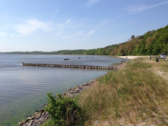 Blick auf das Haff in Kamminke