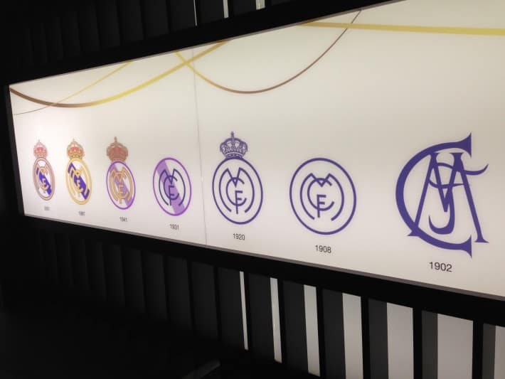 Entwicklung Logo Real Madrid 