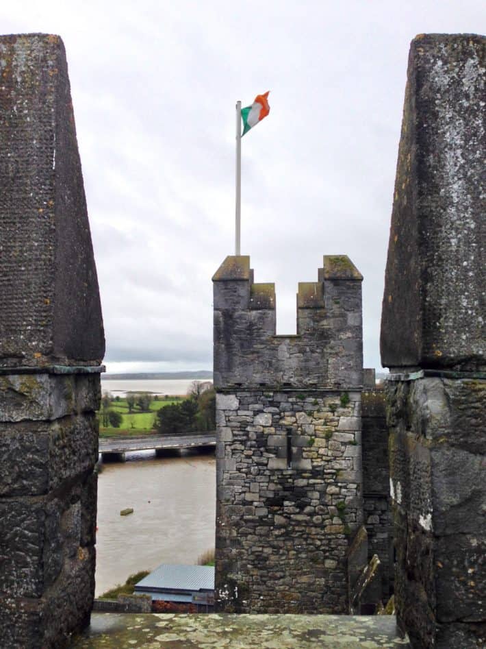 Bunratty Castle, auf dem Burgturm