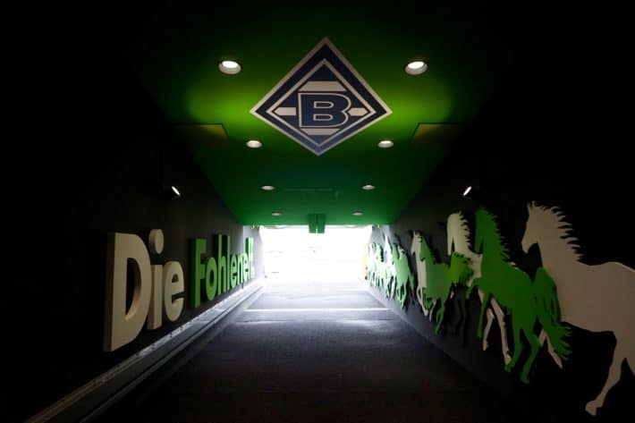 Fohlenelf: Der Spielertunnel im Borussia-Park 