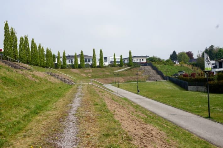 Fohlenelf, Überreste des alten Fussballstadions, dem Bökelberg 