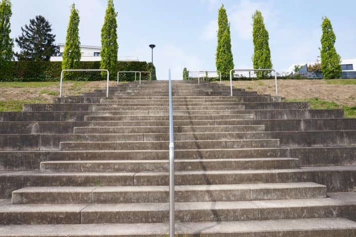 Fohlenelf, Haupttribünentreppe Bökelberg 