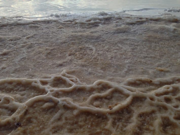 Strand, Salzkruste, Schuppenflechte, Israel, Totes Meer