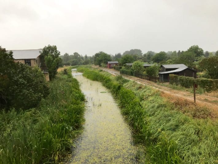 Landschaft, Bach, Fußweg, 4. Etappe der Via Imperii