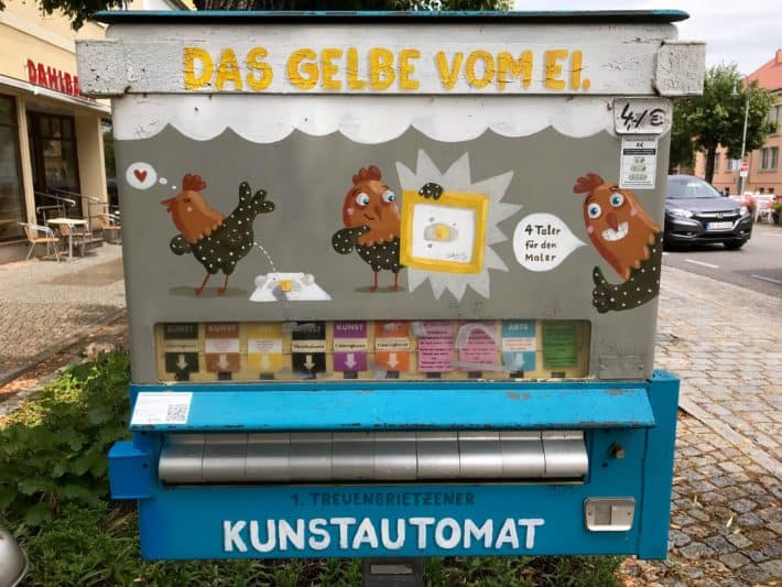 Kunstautomat, Treuenbrietzen, Hühnerhof, 4. Etappe der Via Imperii