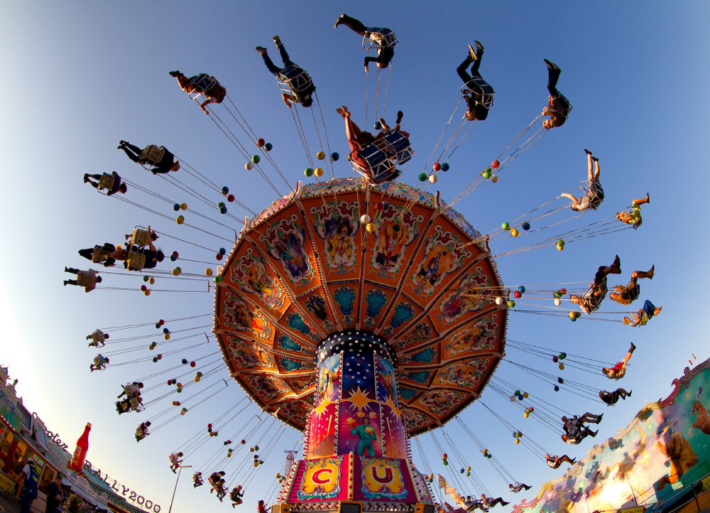 Kettenkarussell auf dem Münchener Oktoberfest 